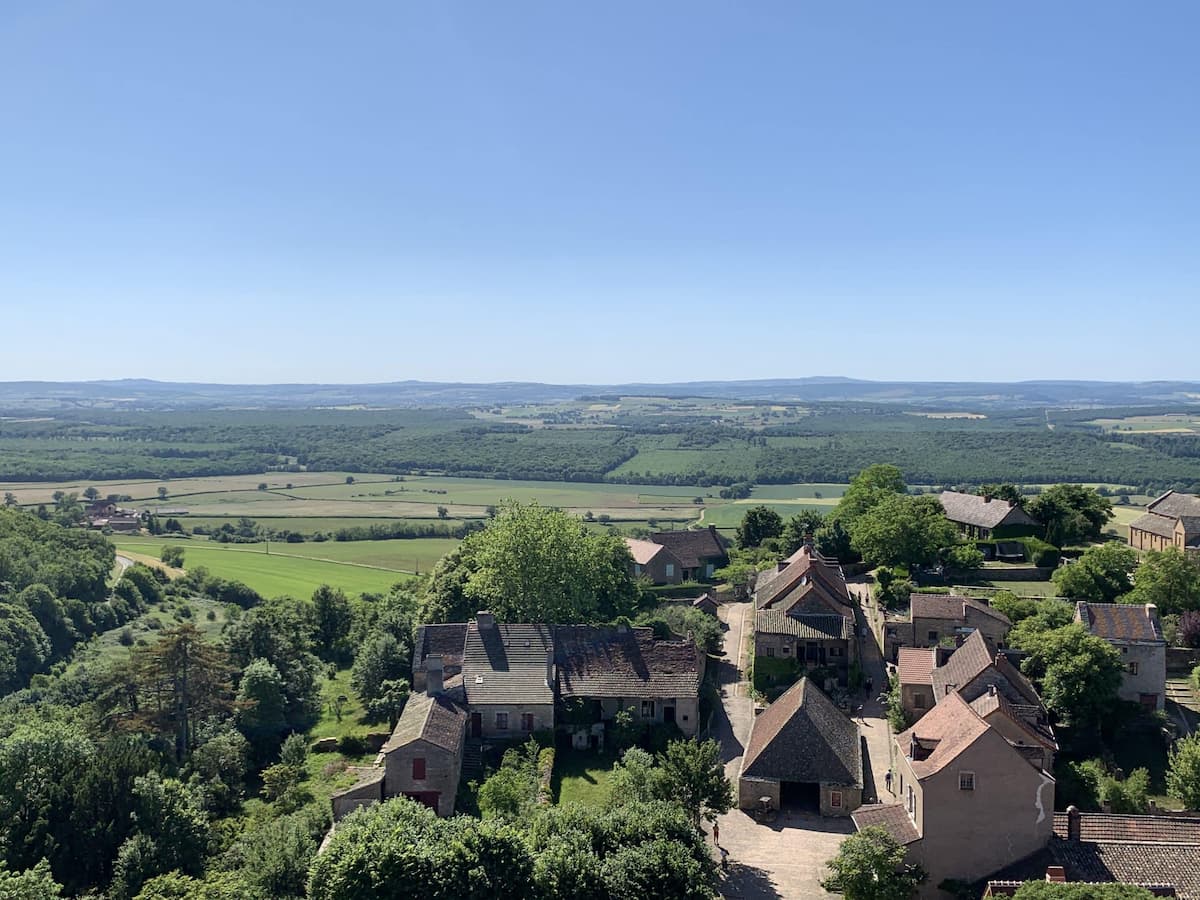 Petit Hameau de Bourgogne vue du ciel