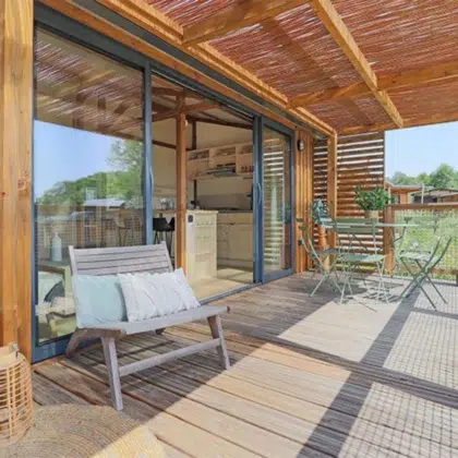 Chalet en bois 4 portland 3ch terrasse celine vautey